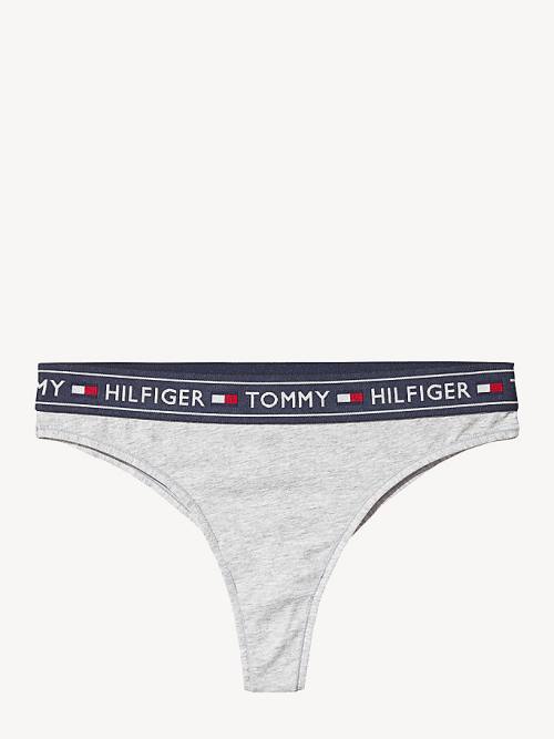 Tommy Hilfiger Stretch Pamuklu Brazilian Briefs İç Giyim Kadın Gri | TH791AQX