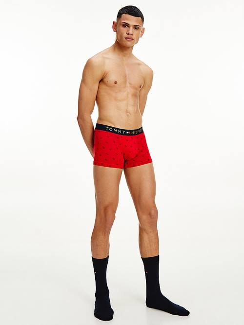 Tommy Hilfiger Stretch Pamuklu Trunks And Socks Set İç Giyim Erkek Kahverengi | TH497WKM