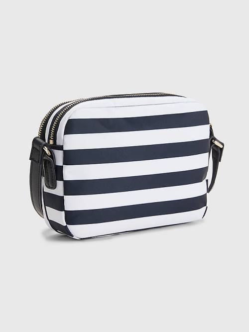 Tommy Hilfiger Stripe Crossover Çanta Kadın Mavi | TH920RTK