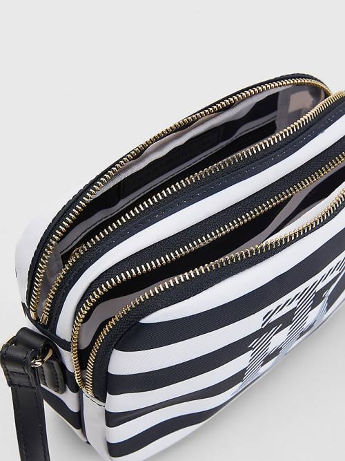 Tommy Hilfiger Stripe Crossover Çanta Kadın Mavi | TH920RTK