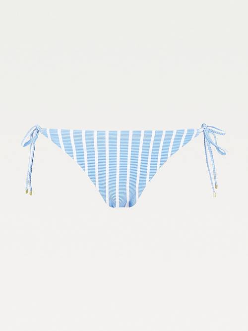 Tommy Hilfiger Stripe Side Tie Bikini Bottoms Mayo Kadın Beyaz | TH658JCA