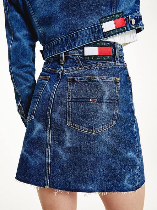 Tommy Hilfiger Swimming Pool Wash Denim Mom Etek Kadın Denim | TH352CUQ