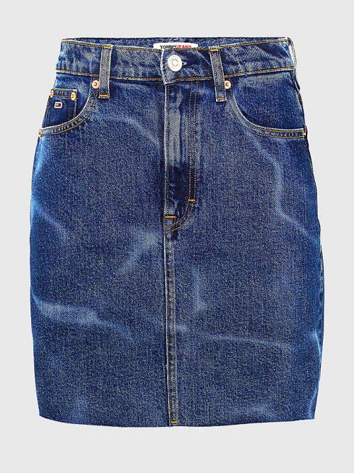 Tommy Hilfiger Swimming Pool Wash Denim Mom Etek Kadın Denim | TH352CUQ