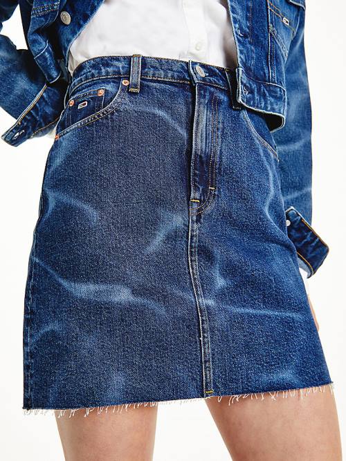 Tommy Hilfiger Swimming Pool Wash Denim Mom Etek Kadın Denim | TH352CUQ