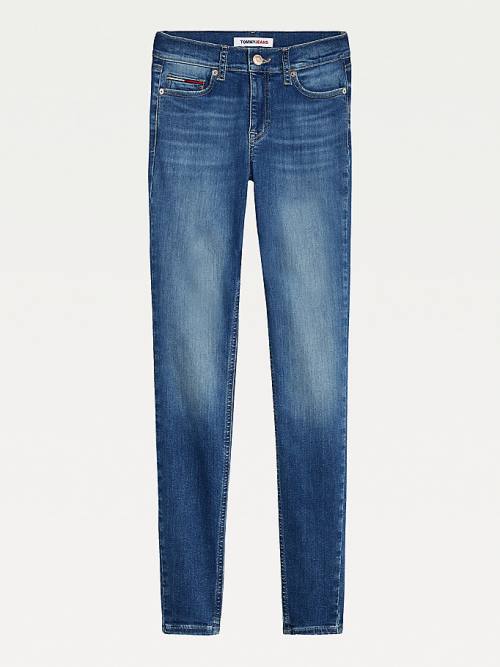 Tommy Hilfiger Sylvia High Rise Skinny Faded Jean Pantolon Kadın Denim | TH957VUP