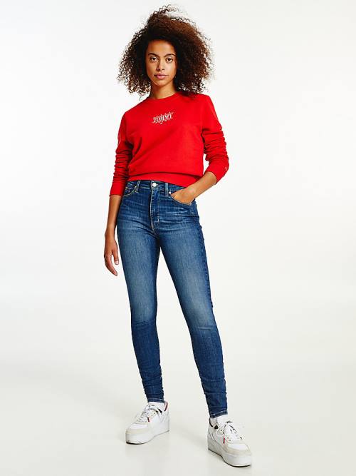 Tommy Hilfiger Sylvia High Rise Skinny Faded Jean Pantolon Kadın Denim | TH957VUP