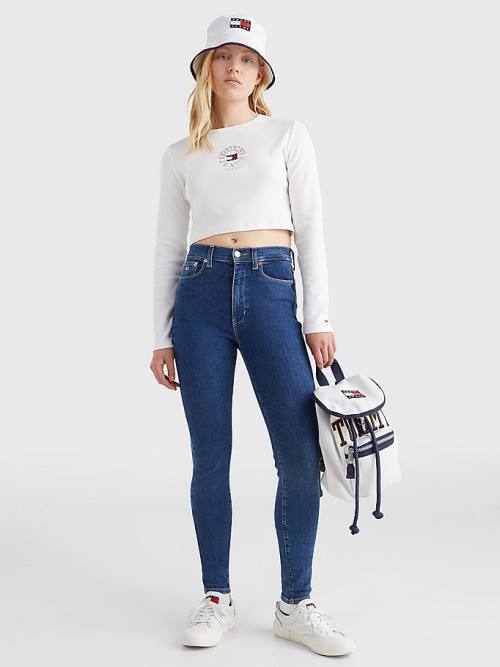 Tommy Hilfiger Sylvia High Rise Super Skinny Jean Pantolon Kadın Denim | TH132ZWA