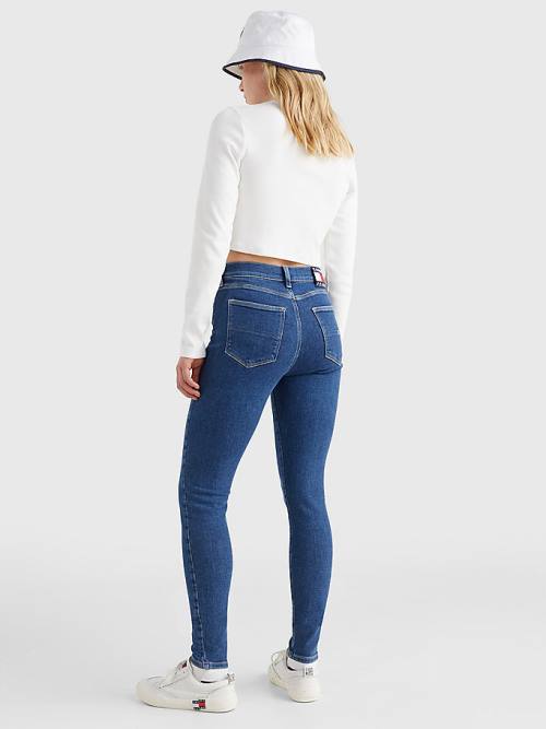 Tommy Hilfiger Sylvia High Rise Super Skinny Jean Pantolon Kadın Denim | TH132ZWA