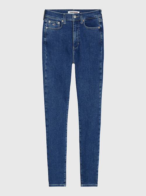 Tommy Hilfiger Sylvia High Rise Super Skinny Jean Pantolon Kadın Denim | TH132ZWA