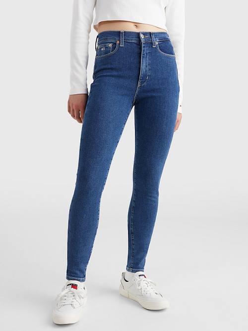 Tommy Hilfiger Sylvia High Rise Super Skinny Jean Pantolon Kadın Denim | TH132ZWA