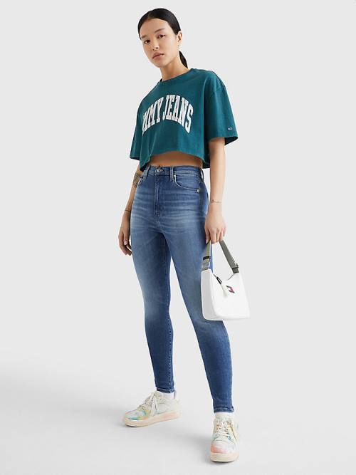 Tommy Hilfiger Sylvia High Rise Super Skinny Jean Pantolon Kadın Denim | TH580ESZ