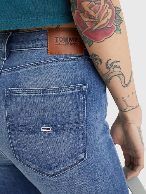 Tommy Hilfiger Sylvia High Rise Super Skinny Jean Pantolon Kadın Denim | TH580ESZ