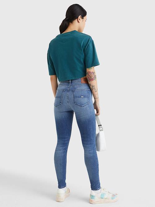 Tommy Hilfiger Sylvia High Rise Super Skinny Jean Pantolon Kadın Denim | TH580ESZ