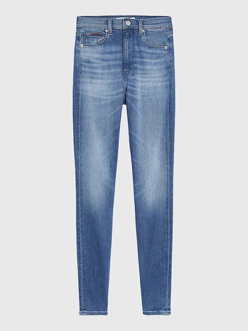 Tommy Hilfiger Sylvia High Rise Super Skinny Jean Pantolon Kadın Denim | TH580ESZ