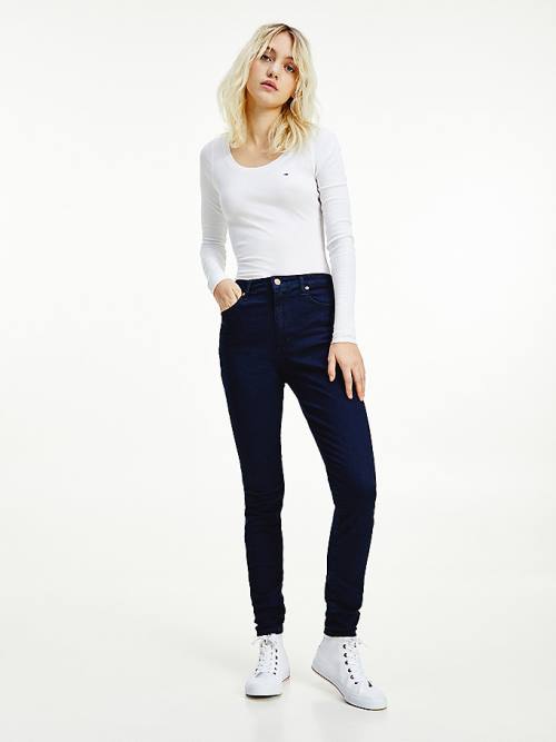 Tommy Hilfiger Sylvia High Rise Super Skinny Jean Pantolon Kadın Denim | TH591AYF