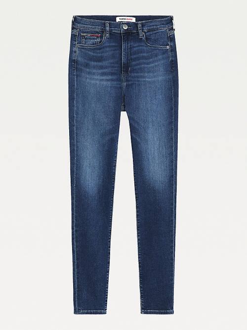 Tommy Hilfiger Sylvia High Rise Super Skinny Jean Pantolon Kadın Denim | TH613IWK