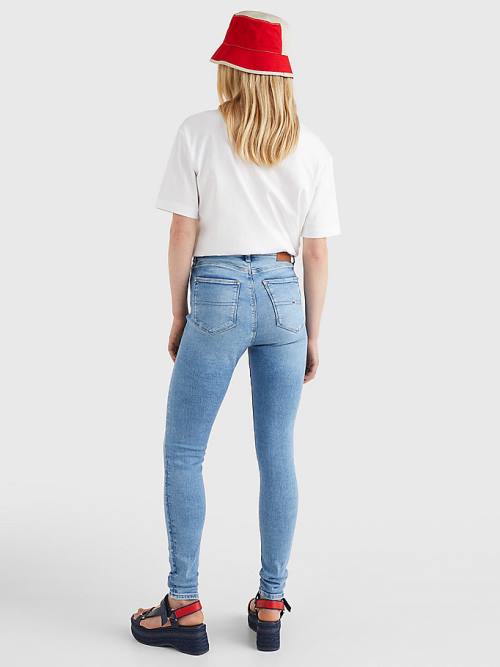 Tommy Hilfiger Sylvia High Rise Super Skinny Jean Pantolon Kadın Denim | TH750ICG