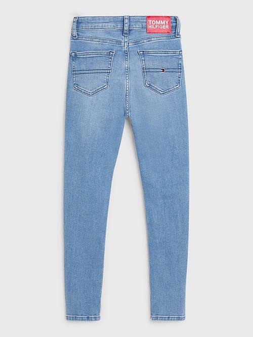 Tommy Hilfiger Sylvia Skinny Faded Jean Pantolon Kiz Çocuk Denim | TH805AWS