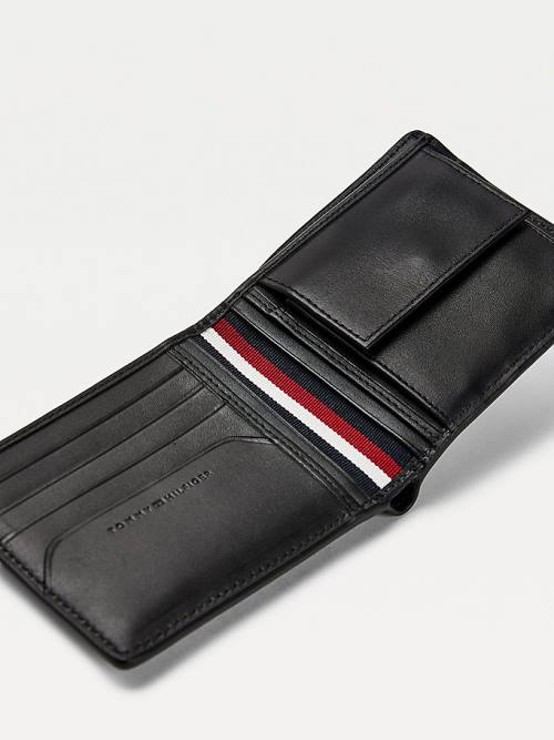 Tommy Hilfiger TH Business Card And Coin Cüzdan Erkek Siyah | TH732WGT