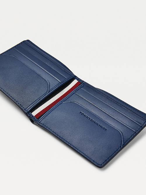 Tommy Hilfiger TH Business Monogram Small Card Cüzdan Erkek Mavi | TH859BYC