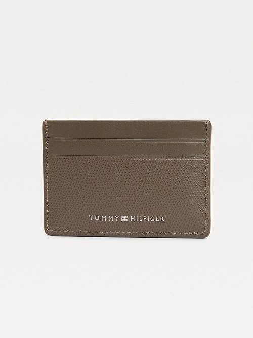 Tommy Hilfiger TH Business Small Deri Card Holder Cüzdan Erkek Kahverengi | TH365BPL