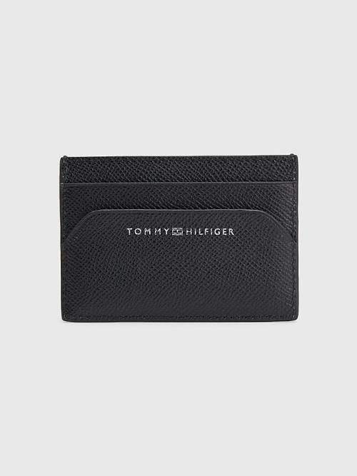 Tommy Hilfiger TH Business Small Deri Card Holder Cüzdan Erkek Siyah | TH540AQB