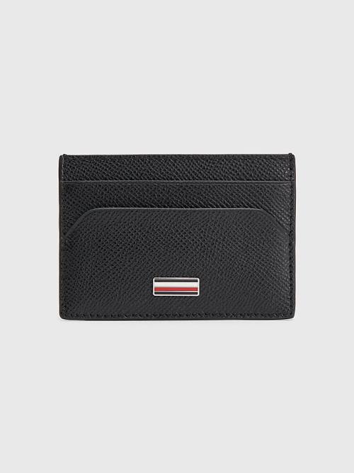 Tommy Hilfiger TH Business Small Deri Card Holder Cüzdan Erkek Siyah | TH540AQB