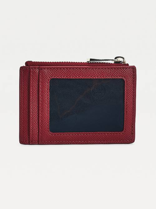 Tommy Hilfiger TH Club Horsebit Credit Card Holder Cüzdan Kadın Kırmızı | TH308EFG