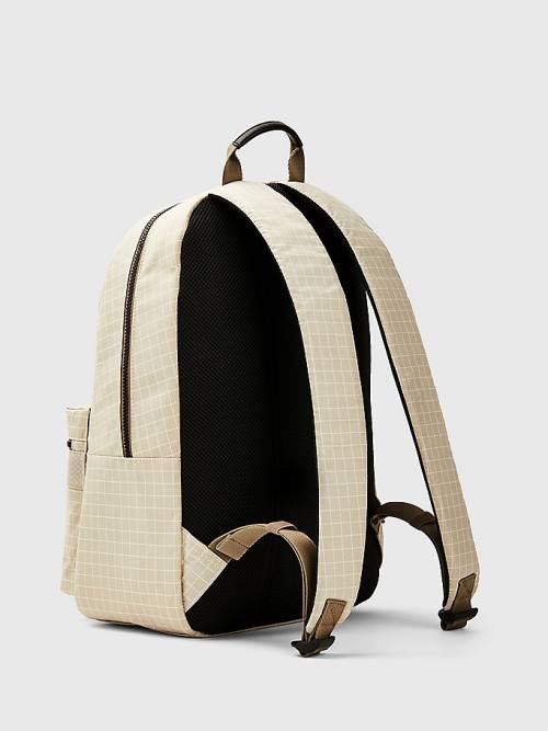 Tommy Hilfiger TH Established Backpack Çanta Erkek Bej Rengi | TH041CIJ