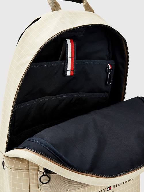 Tommy Hilfiger TH Established Backpack Çanta Erkek Bej Rengi | TH041CIJ