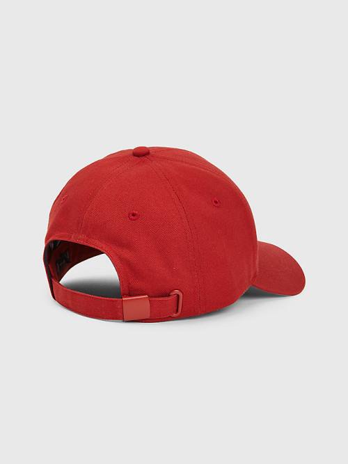 Tommy Hilfiger TH Established Baseball Cap Şapka Erkek Kırmızı | TH605KUW