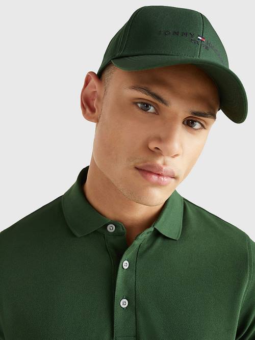 Tommy Hilfiger TH Established Baseball Cap Şapka Erkek Yeşil | TH842VLF