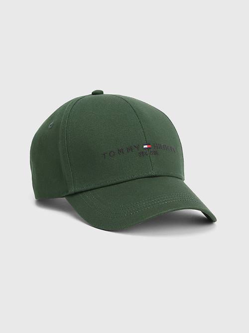 Tommy Hilfiger TH Established Baseball Cap Şapka Erkek Yeşil | TH842VLF