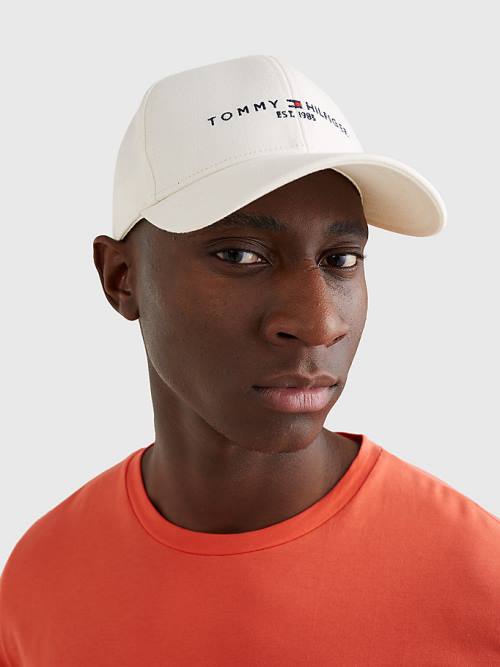 Tommy Hilfiger TH Established Baseball Cap Şapka Erkek Beyaz | TH865ASB