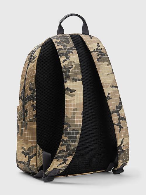 Tommy Hilfiger TH Established Camouflage Backpack Çanta Erkek Yeşil | TH278OJV