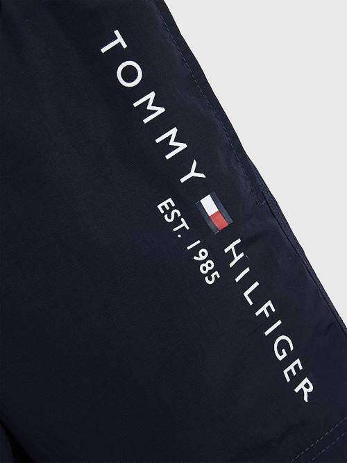 Tommy Hilfiger TH Established Drawstring Mid Cut Cut Cut Length Shorts Mayo Erkek Çocuk Mavi | TH237UQY