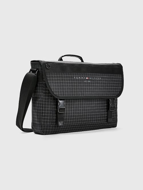 Tommy Hilfiger TH Established Messenger Çanta Erkek Siyah | TH539WZK