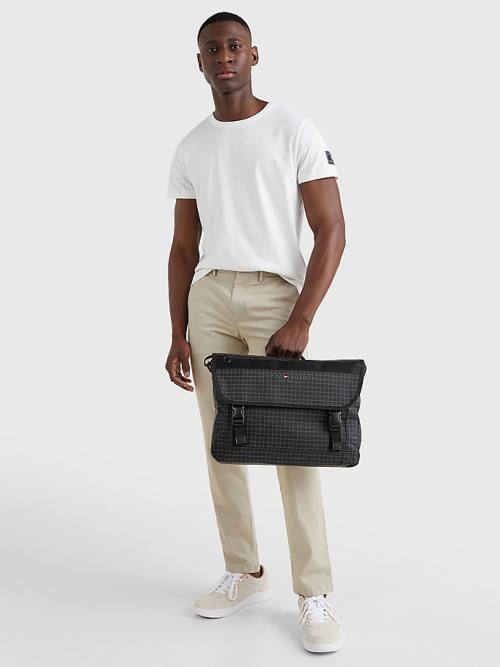 Tommy Hilfiger TH Established Messenger Çanta Erkek Siyah | TH539WZK