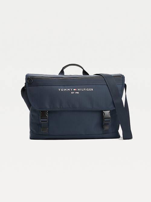 Tommy Hilfiger TH Established Messenger Çanta Erkek Mavi | TH750GBI