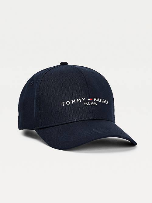 Tommy Hilfiger TH Established Organic Pamuklu Cap Şapka Erkek Mavi | TH104VTI