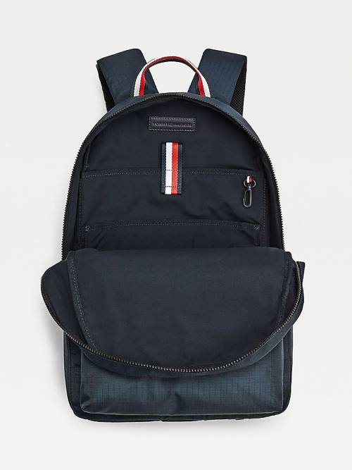 Tommy Hilfiger TH Established Recycled Polyester Backpack Çanta Erkek Mavi | TH304ULK