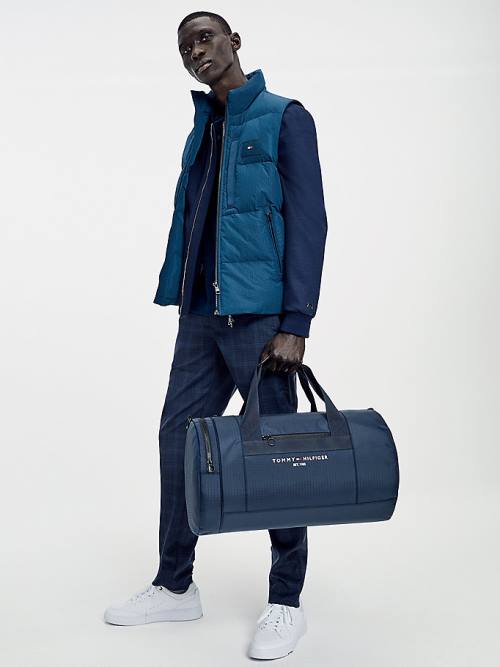 Tommy Hilfiger TH Established Recycled Polyester Duffle Çanta Erkek Mavi | TH876QJI