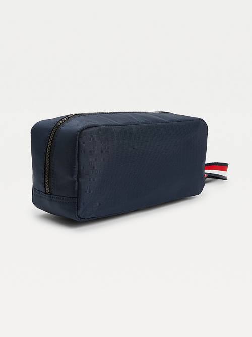 Tommy Hilfiger TH Established Recycled Washbag Çanta Erkek Mavi | TH398DIW