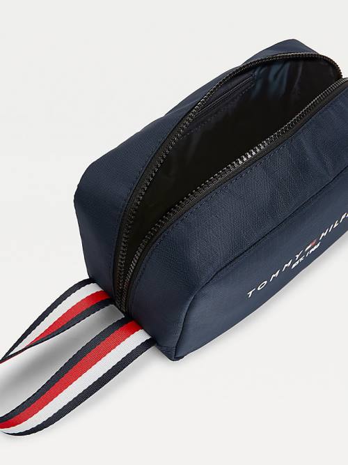 Tommy Hilfiger TH Established Recycled Washbag Çanta Erkek Mavi | TH398DIW