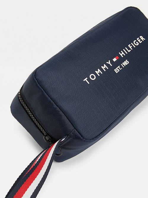 Tommy Hilfiger TH Established Recycled Washbag Çanta Erkek Mavi | TH398DIW