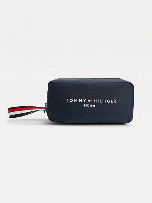 Tommy Hilfiger TH Established Recycled Washbag Çanta Erkek Mavi | TH398DIW