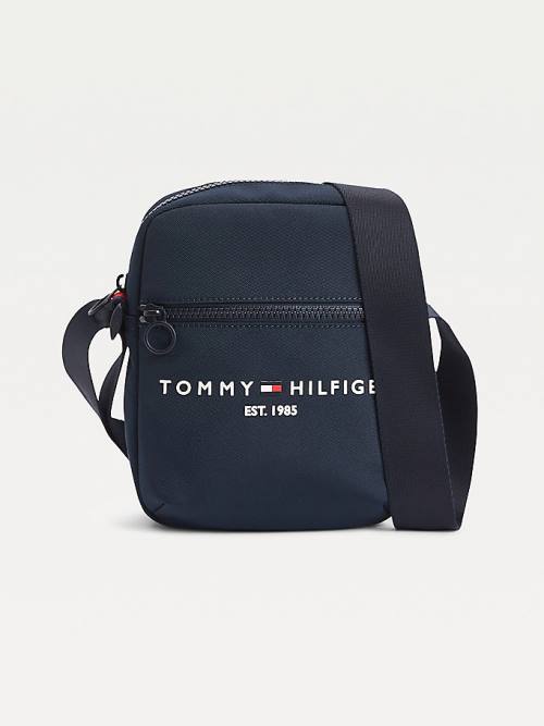 Tommy Hilfiger TH Established Small Reporter Çanta Erkek Mavi | TH423VQT