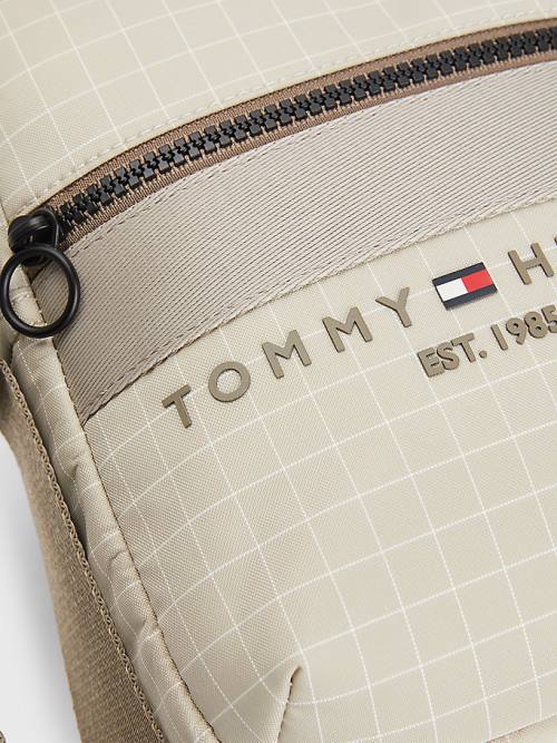 Tommy Hilfiger TH Established Small Reporter Çanta Erkek Bej Rengi | TH520TNS