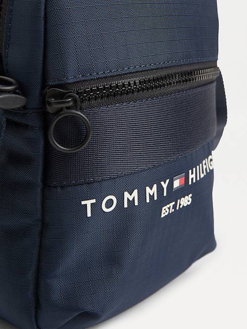 Tommy Hilfiger TH Established Small Reporter Çanta Erkek Mavi | TH619TGJ