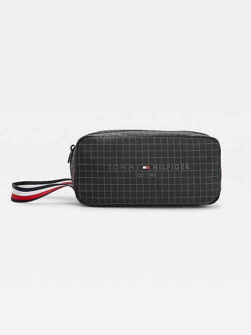 Tommy Hilfiger TH Established Su Repellent Washbag Çanta Erkek Siyah | TH096AZX